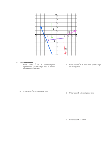 VECTOR WORKSHEET