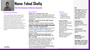 Developer Profile Fahad 