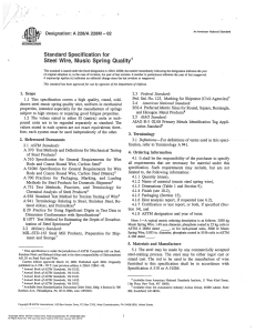 Steel Wire Standard Specification A 228/A 228M