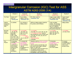 ASTMA262-2008IGCTestSummaryforASS