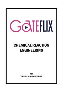 Gateflix CRE chemical reaction engineering gate