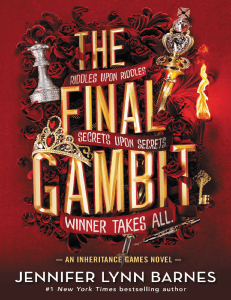 The Final Gambit Jennifer Lynn Barnes