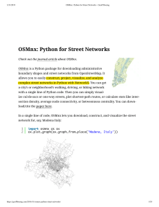 OSMnx -Python-for-Street-Networks-Geoff-Boeing