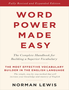 Word Power Made Easy: Vocabulary Building Guide