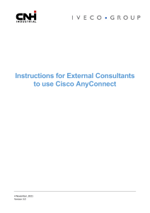 Handbook and FAQ - Cisco AnyConnect for external users - v3.0