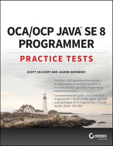 OCA   OCP Practice Tests  Exam 1Z0-808 and Exam 1Z0-809 ( PDFDrive )