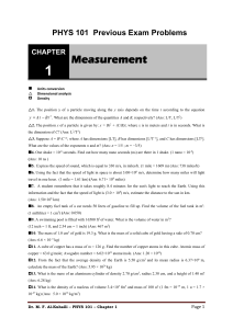 old exams P101