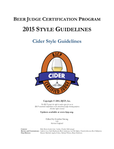2015 Guidelines Cider