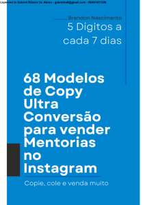 68 Modelos de Copy para Instagram