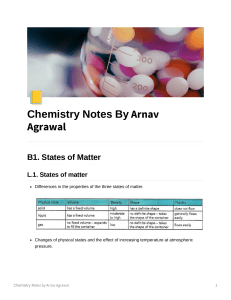 Chemistry notes by Arnav
