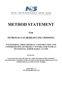 Nutmeg - Method Statement for PGB line crossing