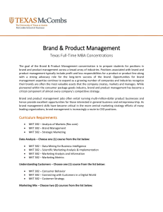 Brand & Product Management