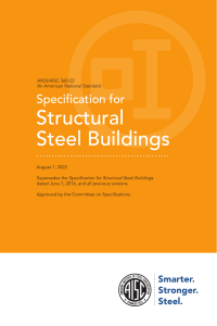 AISC 360-16 2022 Specification for Structural Steel Buildings