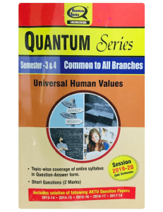 Universal Human Values & Professional Ethics Textbook