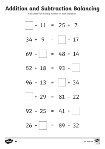 Y3 addition-and-subtraction-balancing-problems-differentiated-activity-sheets-english ver 2
