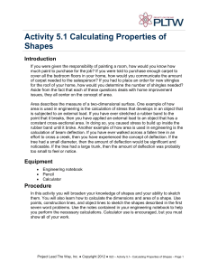 Calculating Properties of Shapes Activity