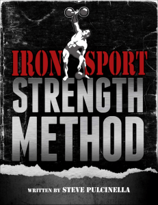 The Iron Sport Strength Method