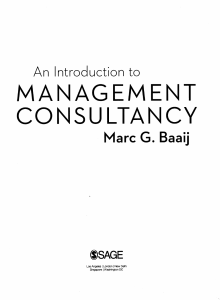 Week 2 An Introduction to Management Consulting