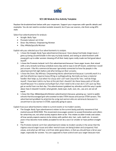 SCS-100 Module 1 Template Advertisements