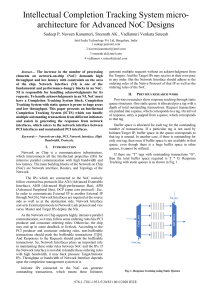 Completion Tracking System Microarchitecture for advanced NoC designs