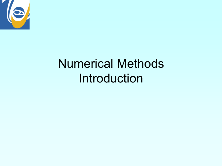 Introduction Numerical Methods