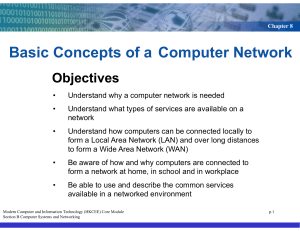 Basic Concepts of a Computer Network