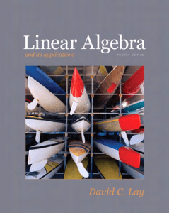 Linear Algebra and Its Applications Textbook