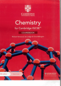 chemistry (IGCSE COURSEBOOK)
