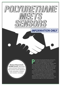 Polyurethane Sensors for Pipeline Corrosion Protection