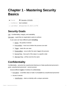 Chapter 1 - Mastering Security Basics