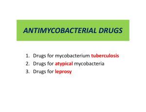 Antimycobacterial Drugs AIMC 20,21-9-23[1]