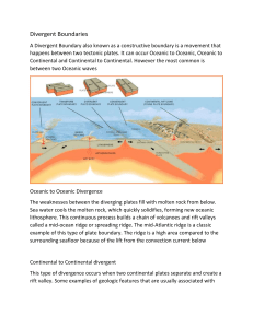 Plate Boundaries and Effects
