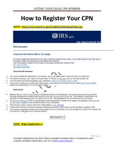 how to make a cpn step by step pdf