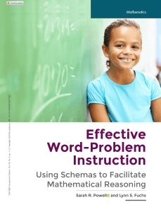 Powell and Fuchs - 2018 - Effective Word-Problem Instruction Using Schemas -1