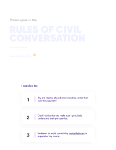 The Rules of Civil Conversation