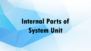 Inner Parts of System Unit