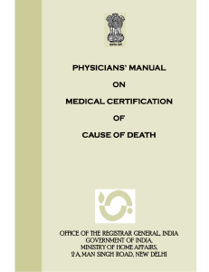 Physician's Manual MCCD