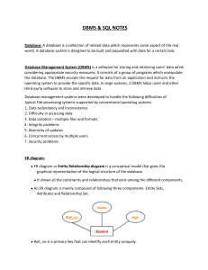 DBMS Notes (2)