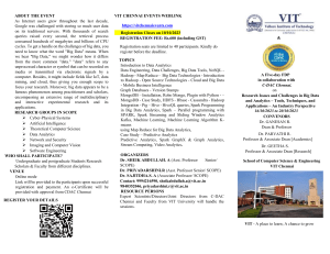 Brochure- FDP-VIT & CDAC CHENNAI