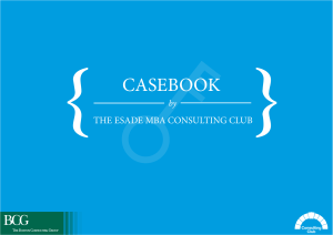 ESADE MBA Consulting Club Casebook 2011