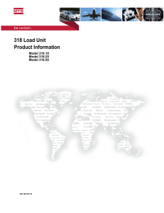 MTS 318.25 Product Information Manual