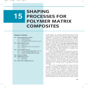Shaping processes for PMCs