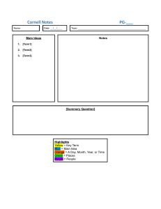 Cornell Notes Template 2