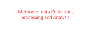 Method of data Collection final