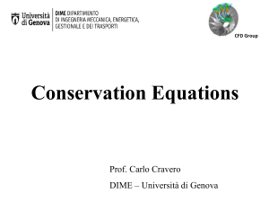 Conservation Equations