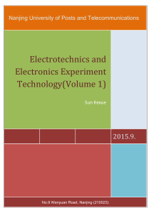 Electrotechnics & Electronics Experiment Technology Coursebook