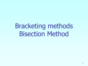 Bisection method