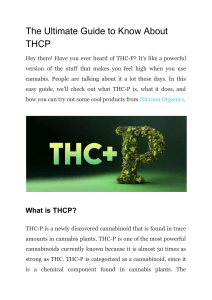 The Ultimate Guide to Know About THCP