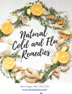 Natural Remedies For Cold and Flu Handout 2020