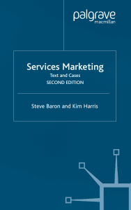 Services Marketing Text and Cases